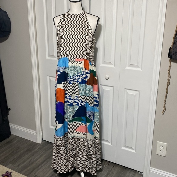Oliphant Dresses & Skirts - Oliphant cotton High Neck Maxi Dress NWT